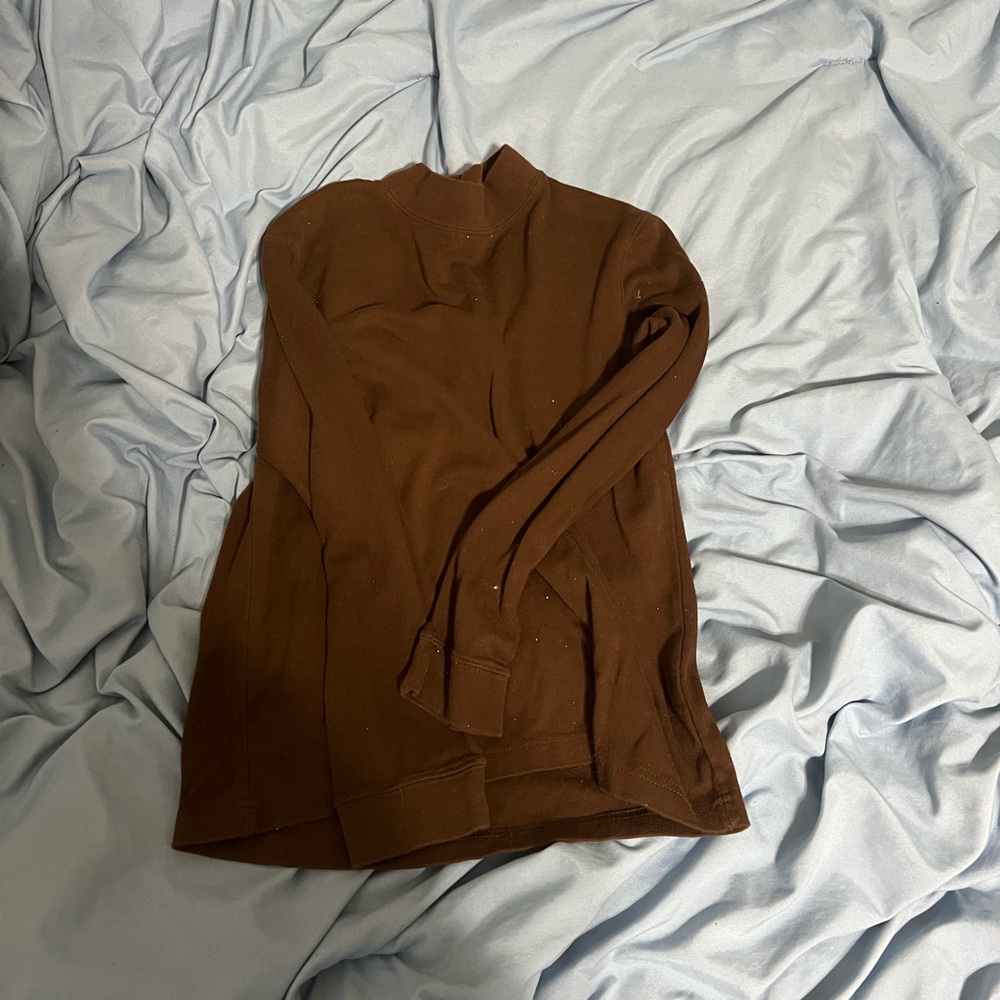 Brown Short Sleeve Top